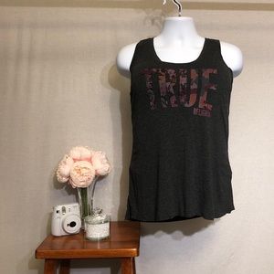 True Religion Camo Graphic Tank